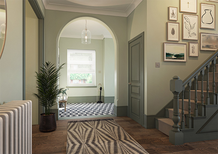 Teramo Voile, Balmy White - Twist&Fit Roman Blind - Image 6